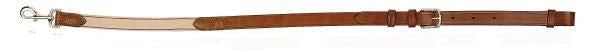 Adjust Leather/Elastic Side Rein 38-42 Br