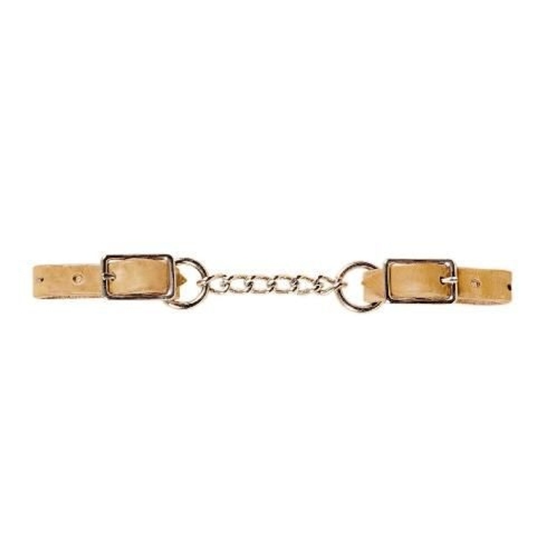 Tory Single Chain Curb Strap Bk/Gry