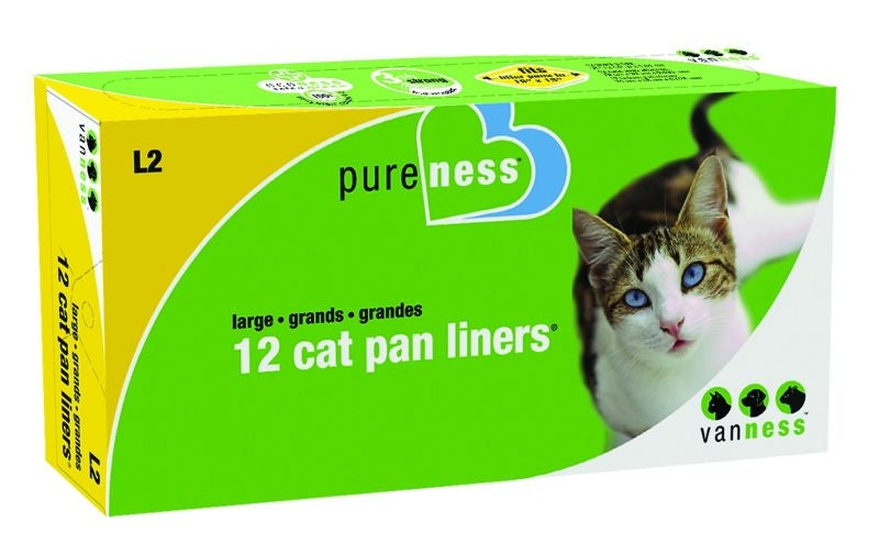 Cat Litter Pan Liners LG-12Pack Ivory