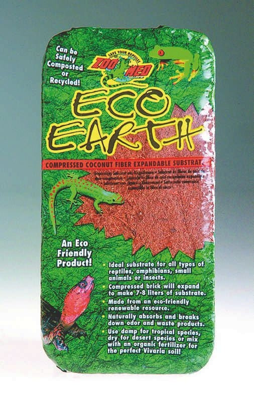 Eco Earth Compressed Coconut Fiber Brick For Reptile Tanks Pet Supplies