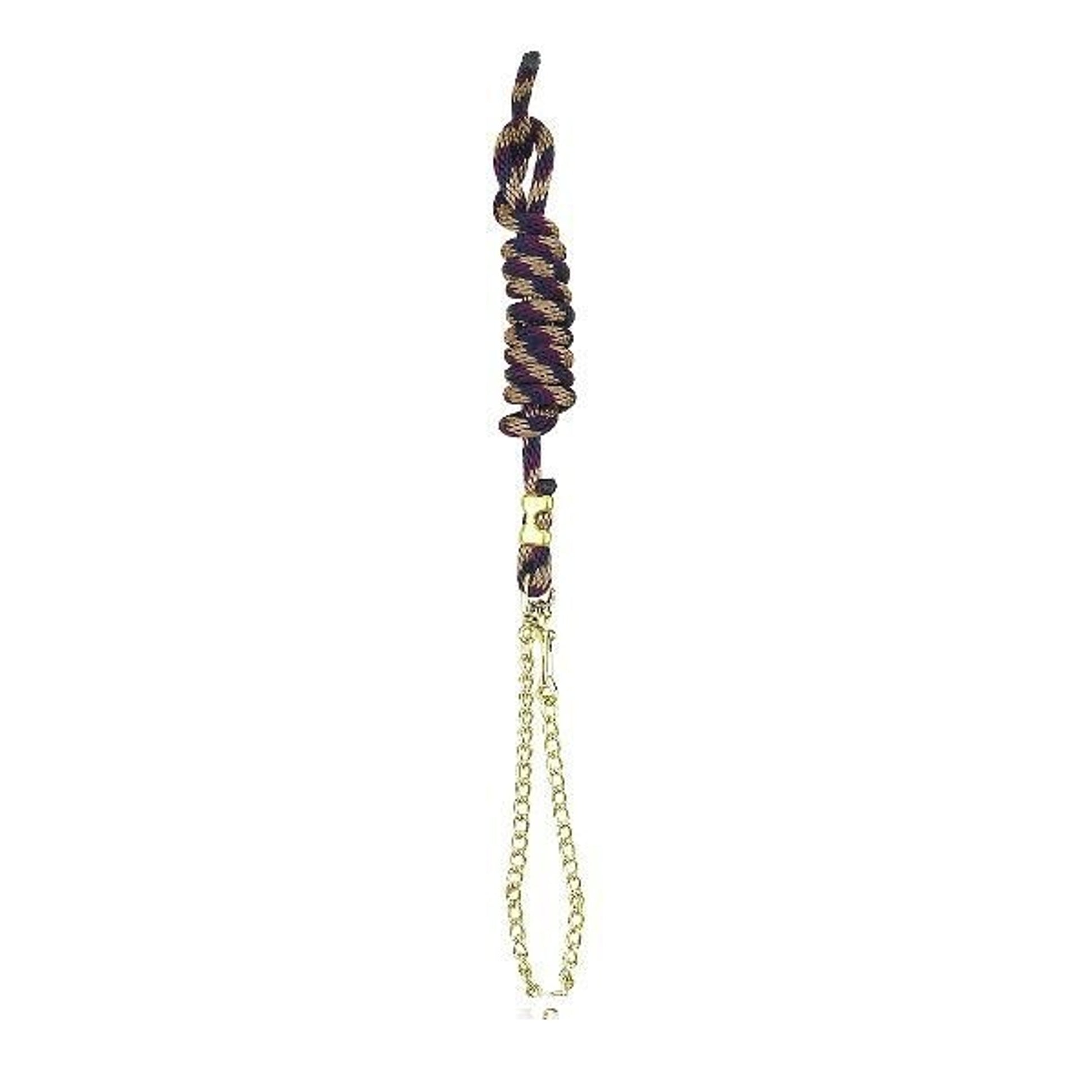 Perris Poly Nylon Lead With 30 Chain 8ft Brn
