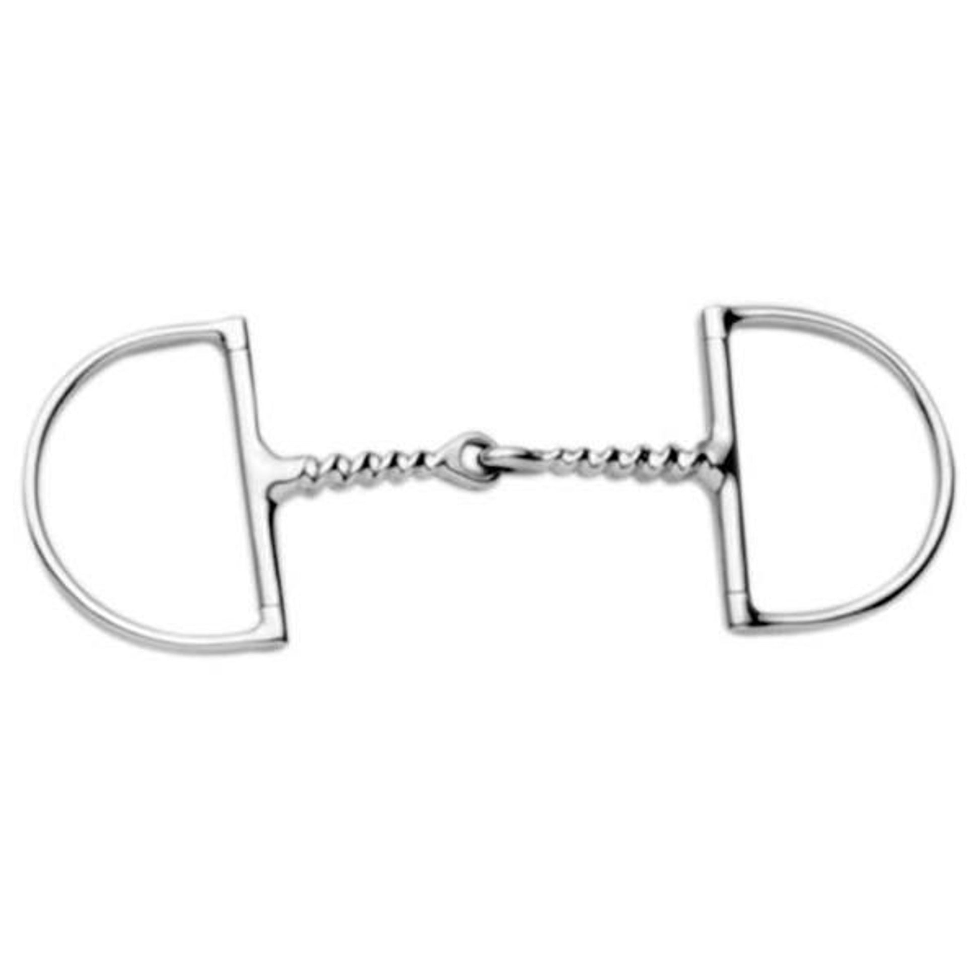 Korsteel Twisted Corkscrew Dee Ring Snaffle Bit