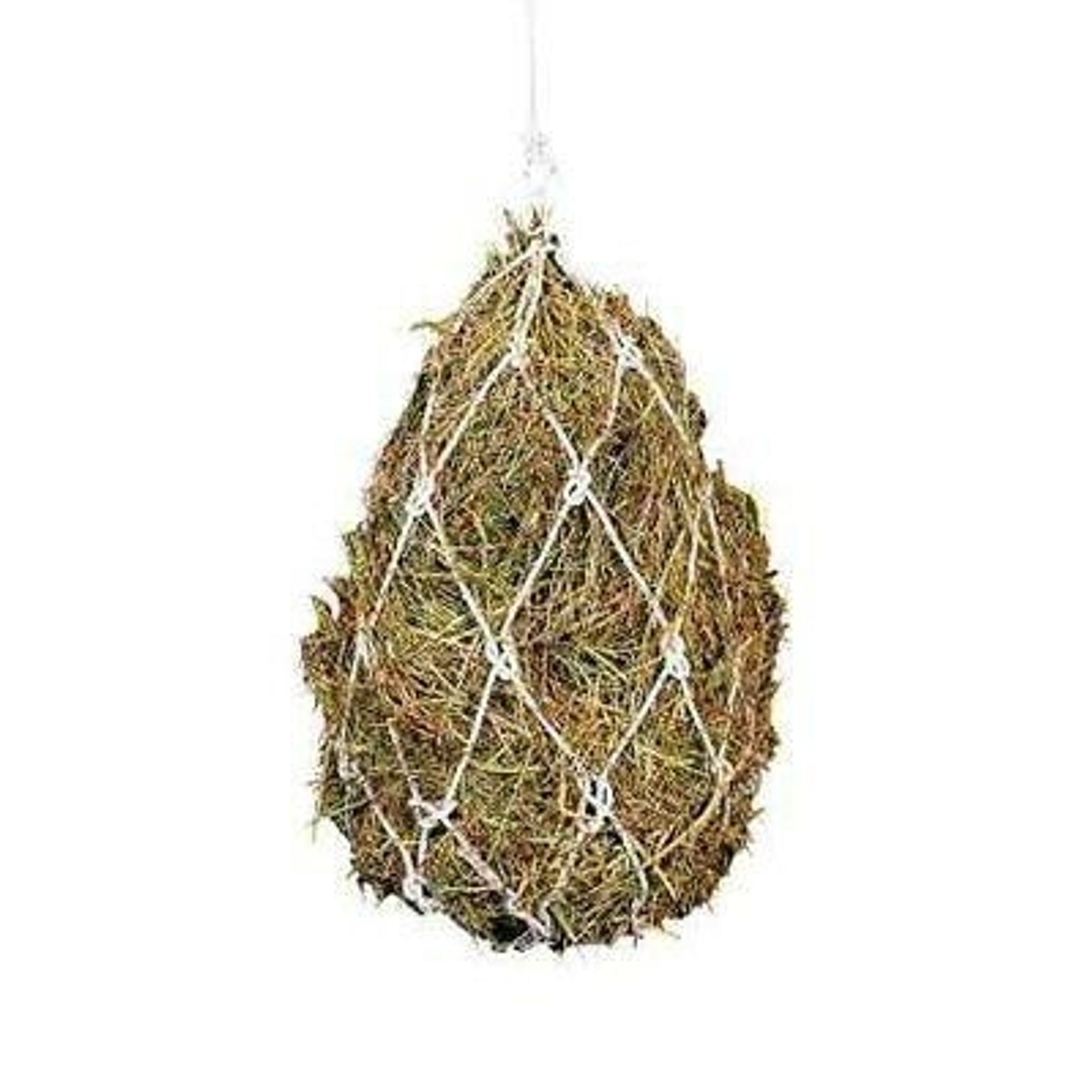 Rope Hay Net-White Solid Brass