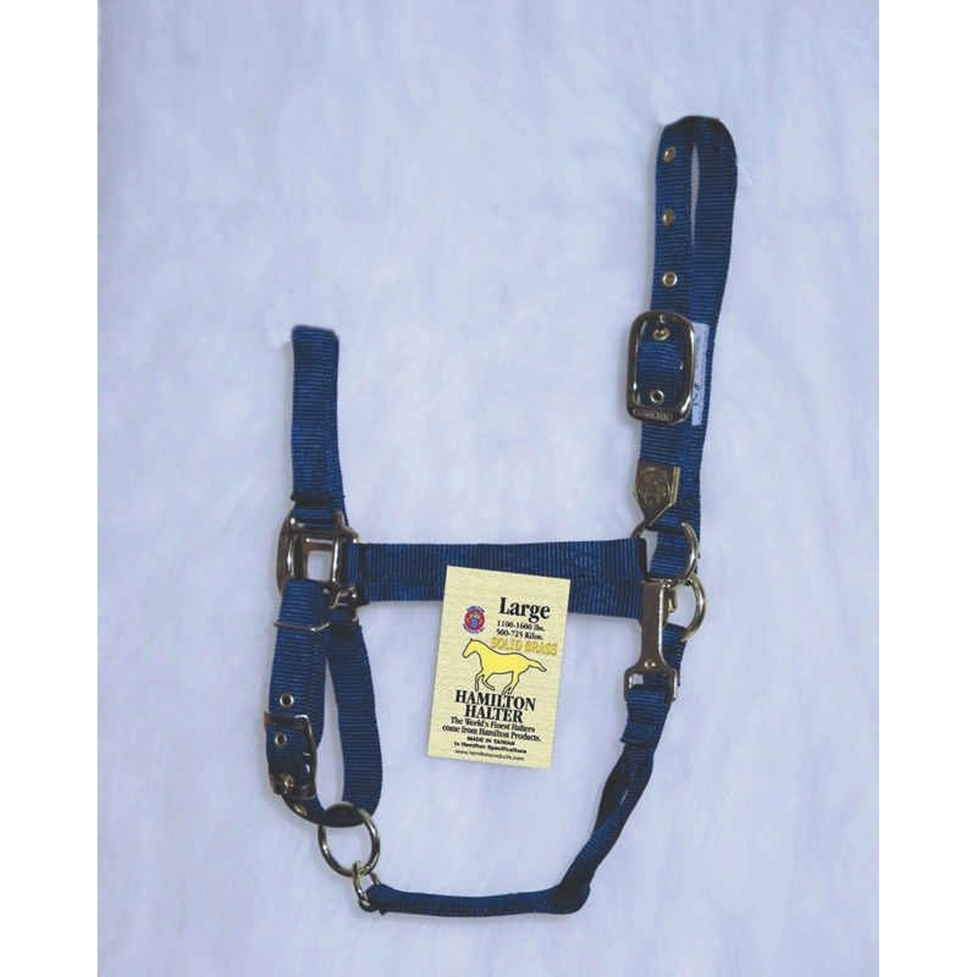 Hamilton Halter Adjustable Chin/Snap Yearling Blue