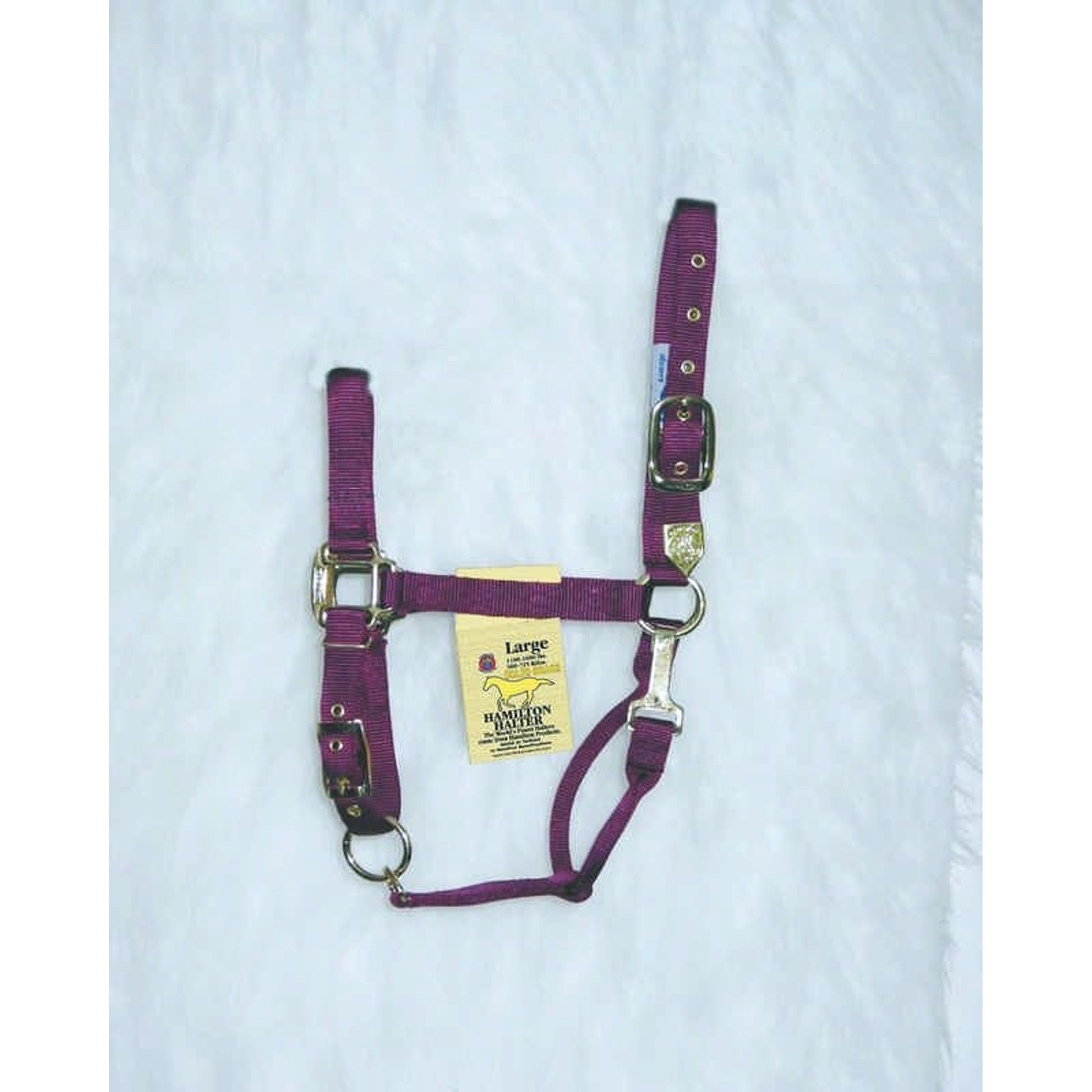 Hamilton Halter Adjustable Chin/Snap Yearling Blue