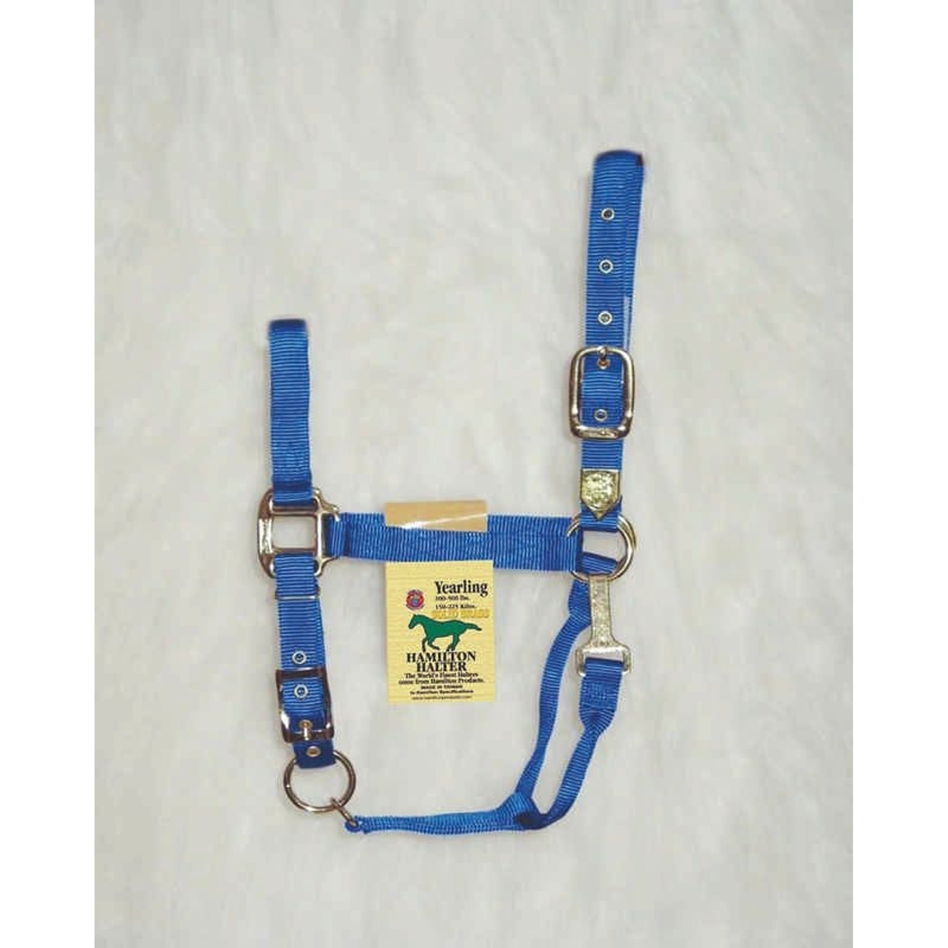 Hamilton Halter Adjustable Chin/Snap Yearling Blue