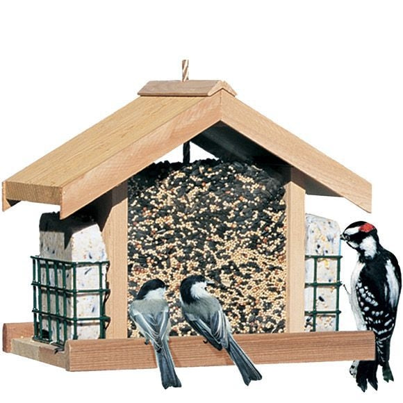PerkyPet Deluxe Chalet with Suet Holders Bird Feeder Pet Supplies
