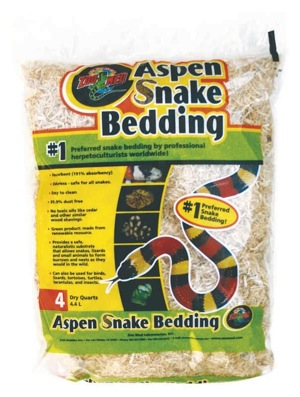 Aspen Snake Bedding 4 Quarts Natural