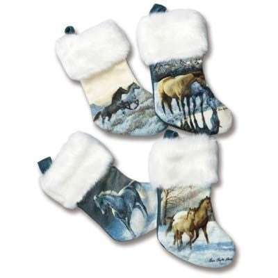 Stornaments Christmas Ornament Stockings 7 Bk/Wh