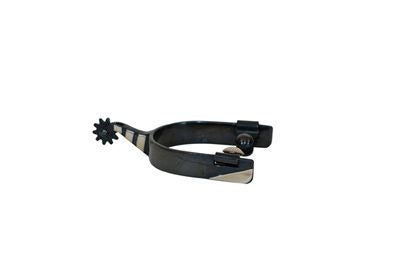 Metalab Ladies Black Satin Roping Spur Brn