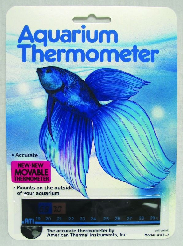 Liquid Crystal Horizontal Aquarium Thermometer Pet Supplies