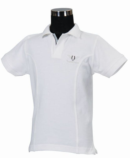 TuffRider Kids Polo Shirt LG White
