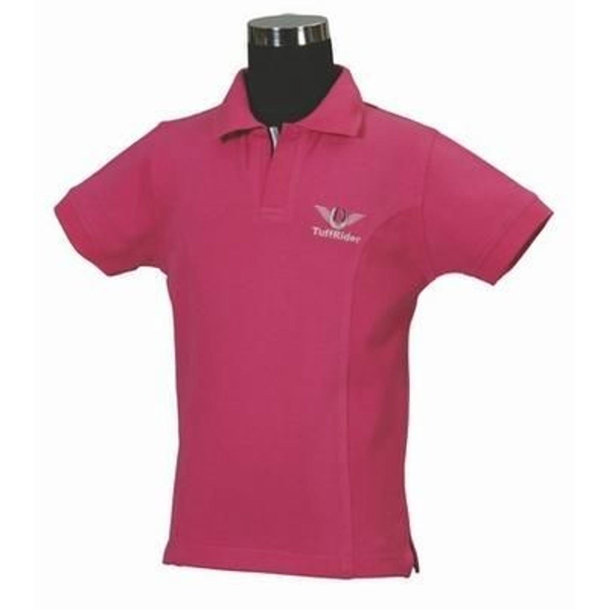 TuffRider Kids Polo Shirt LG White