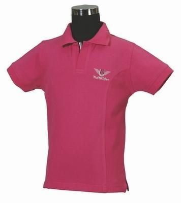 TuffRider Kids Polo Shirt LG White