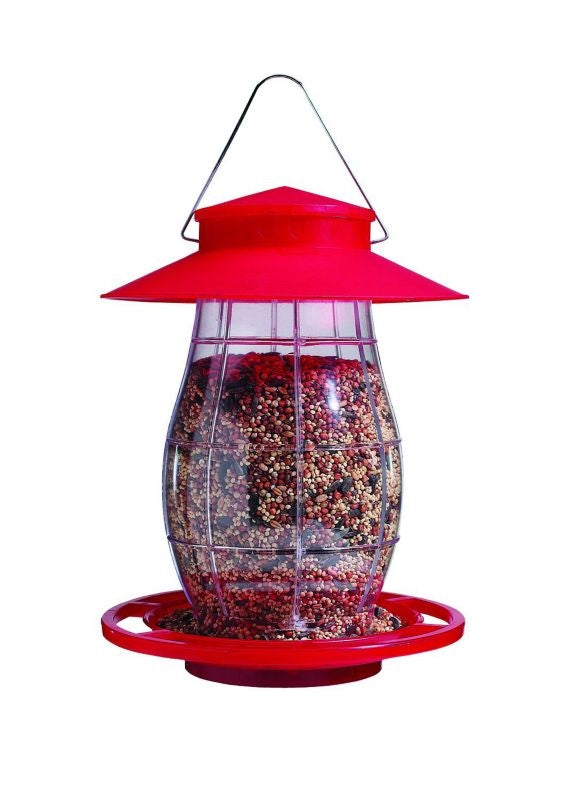 Heritage Farm Lantern Feeder Red