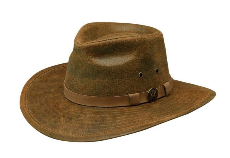 Outback Trading Kodiak Leather Hat S Brown