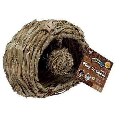 Super Pet Natural Play-N-Chew Cubby Nest Medium