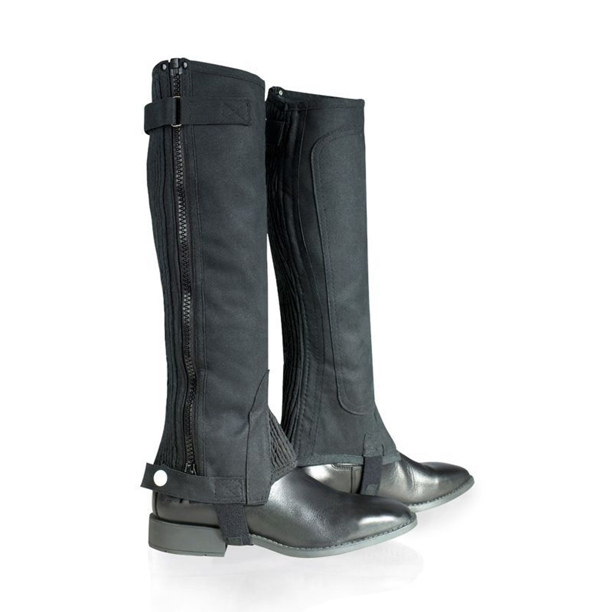 HorZe Amara Chaps With Rib MD Wide Black