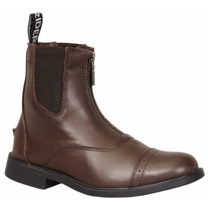 TuffRider Kids Baroque Zip Paddock Boots 1 Mocha