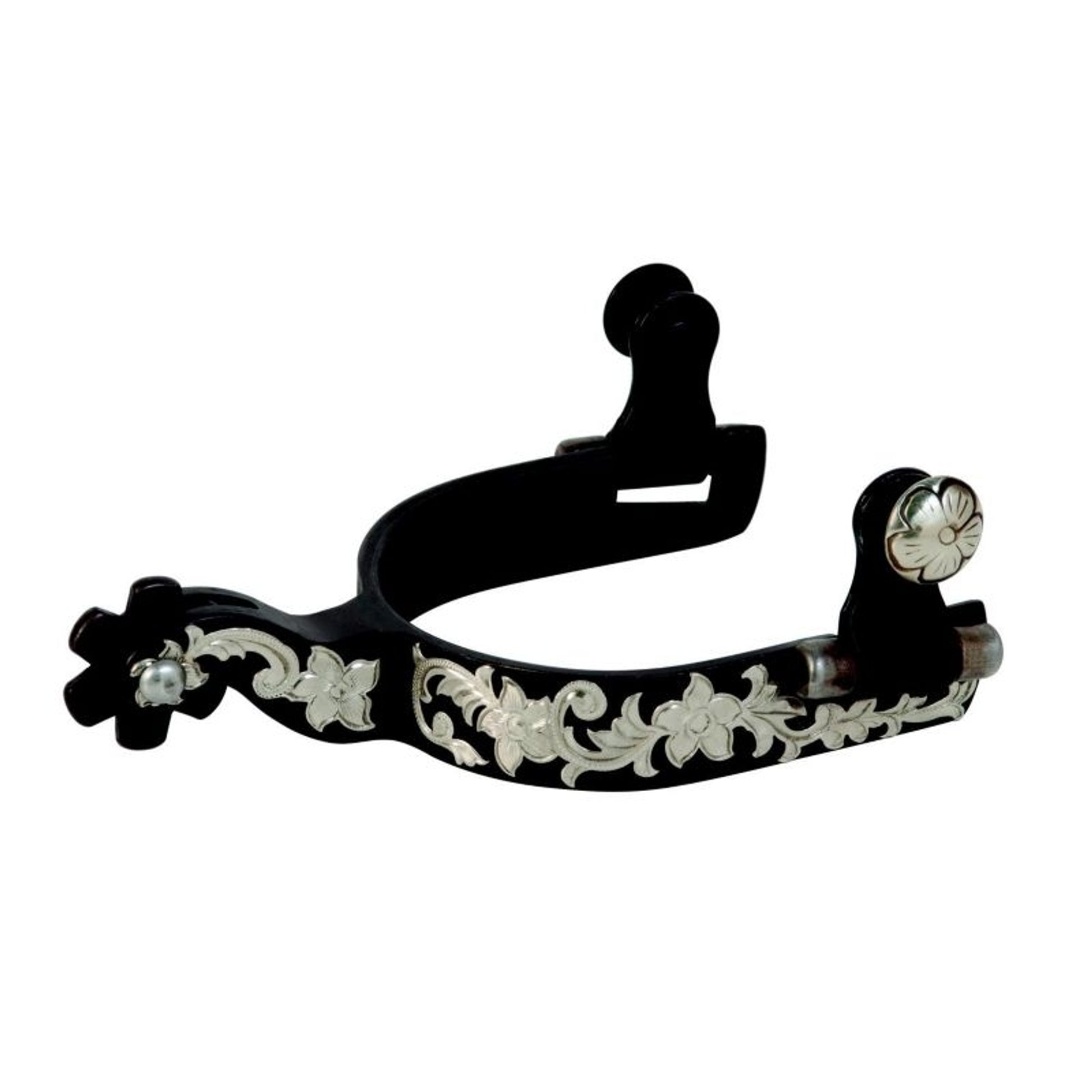 Weaver Antiqued Show Spur With Silver Trim Ladies