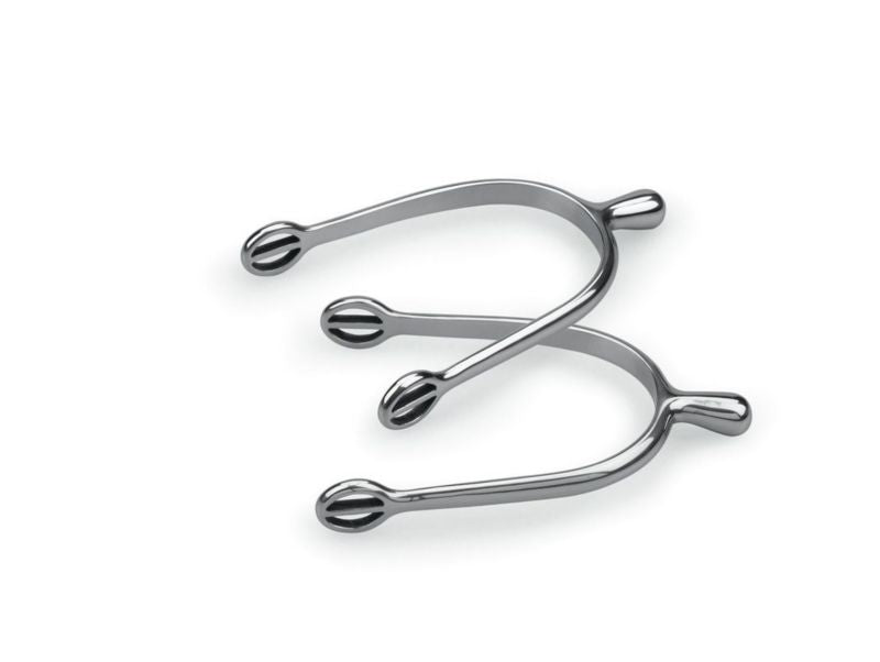 Shires Kids Spurs 1/2 Bk/Wh