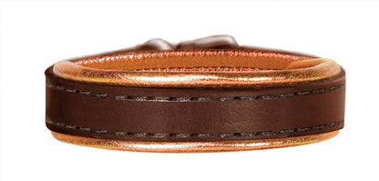 Perri's Metallic Padded Leather Bracelet One Size