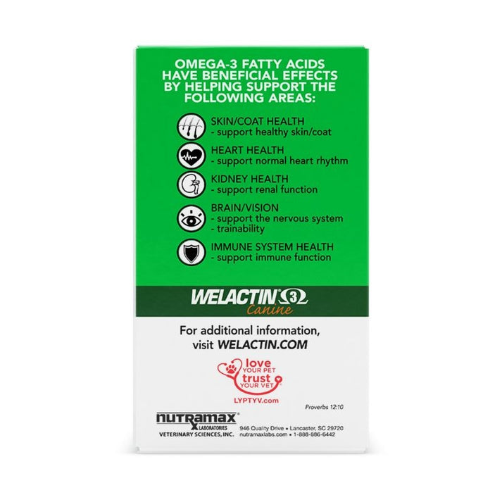 Nutramax Welactin Omega3 Fish Oil Skin and Coat Health Supplement Liq