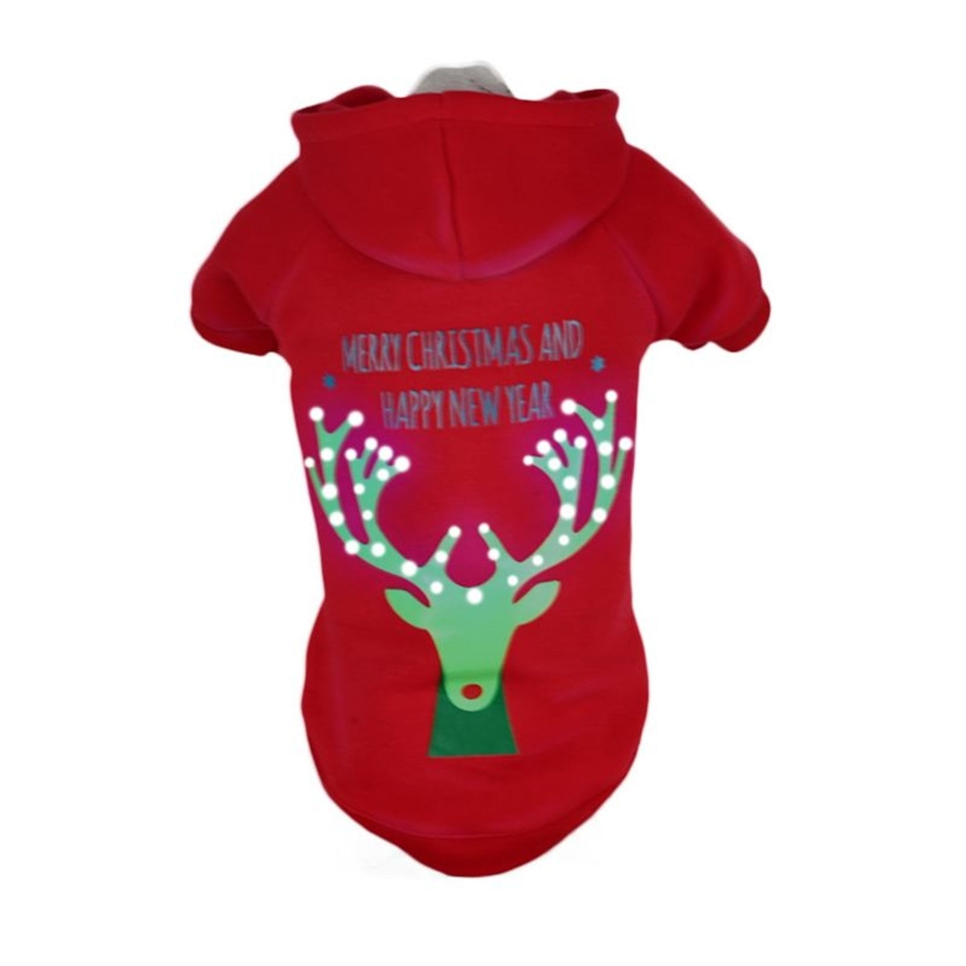 Pet Life LED Christmas Reindeer Sweater Costume