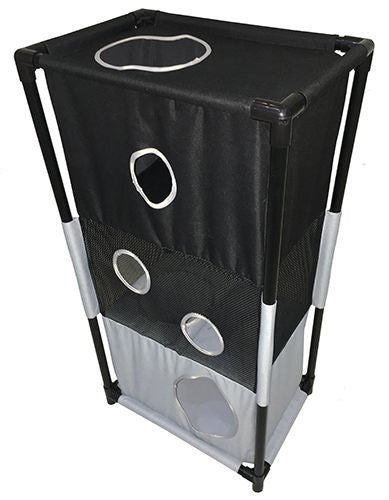 Pet Life Kitty-Square Play-Active Cat House