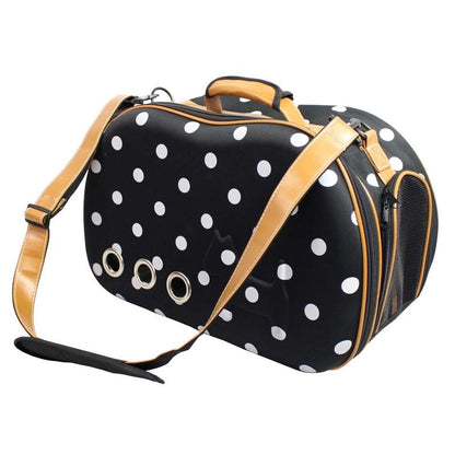 Pet Life Fashion Dotted Venta-Shell Pet Carrier
