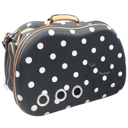Pet Life Fashion Dotted Venta-Shell Pet Carrier