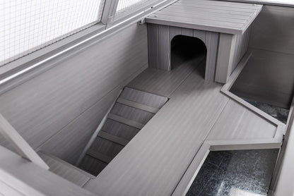 New Age Pet ecoFLEX Grey Park Avenue Indoor Hutch