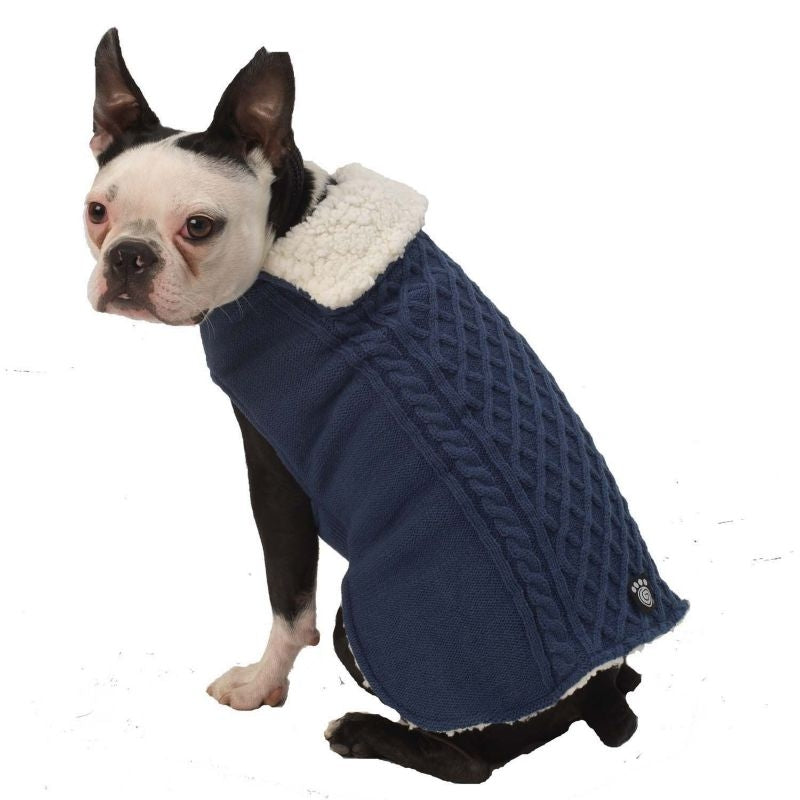 Petrageous Carles Cable Dog Sweater