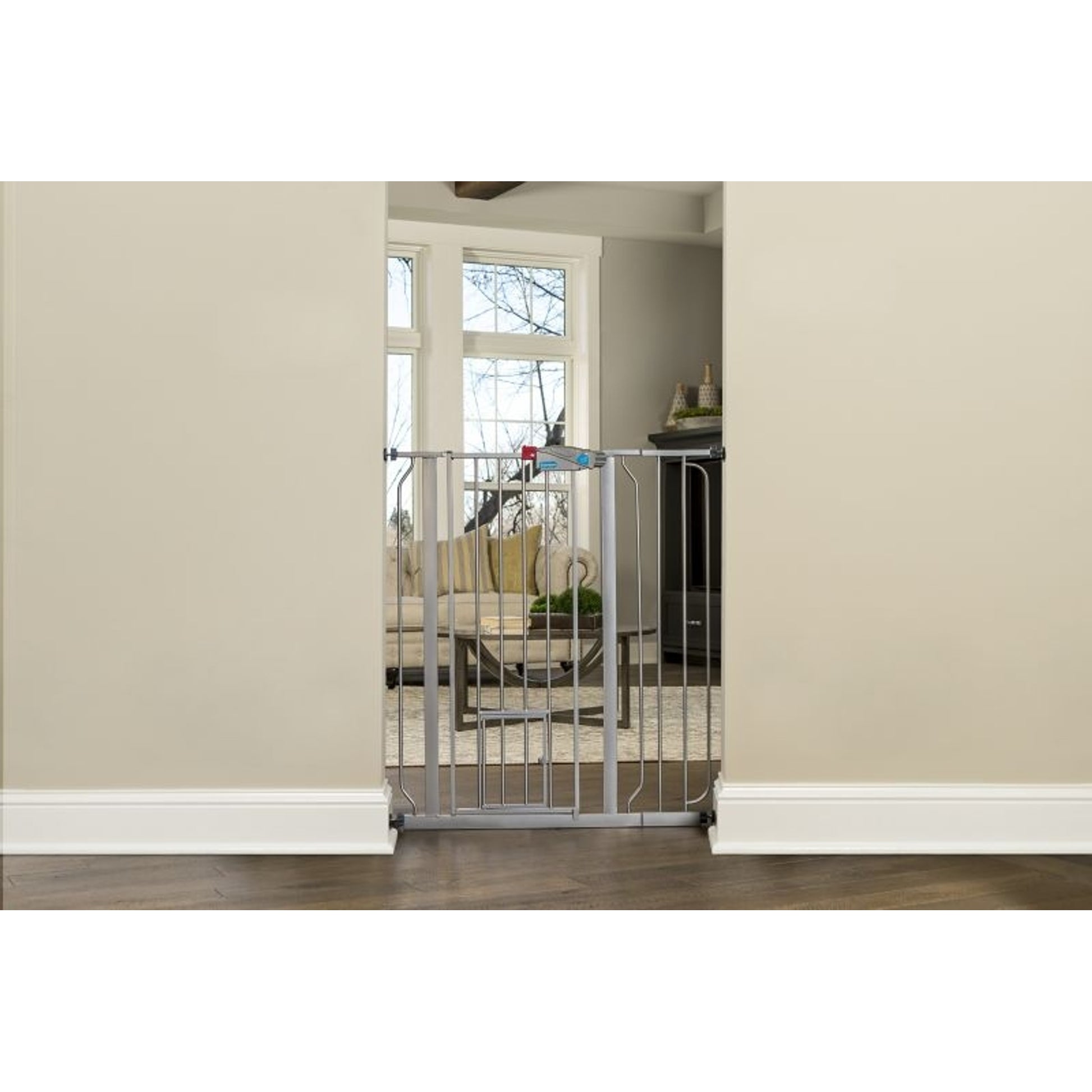 Carlson Pet Platinum Extra Tall Gate with Pet Door