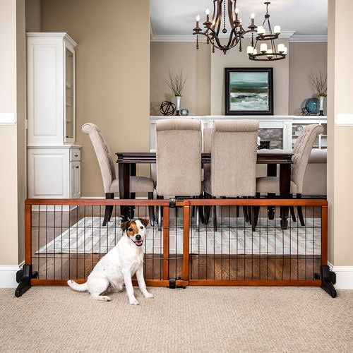 Carlson Pet Freestanding Extra Wide Wood Pet Gate