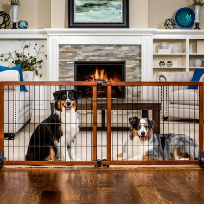 Carlson Pet Freestanding Extra Tall Wood Pet Gate
