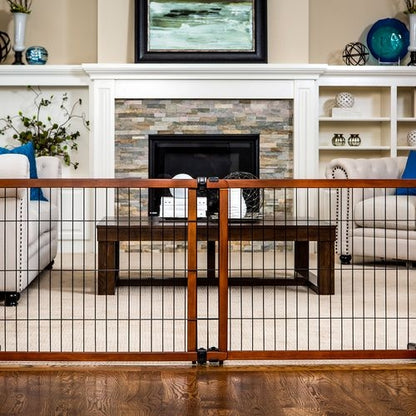 Carlson Pet Freestanding Extra Tall Wood Pet Gate