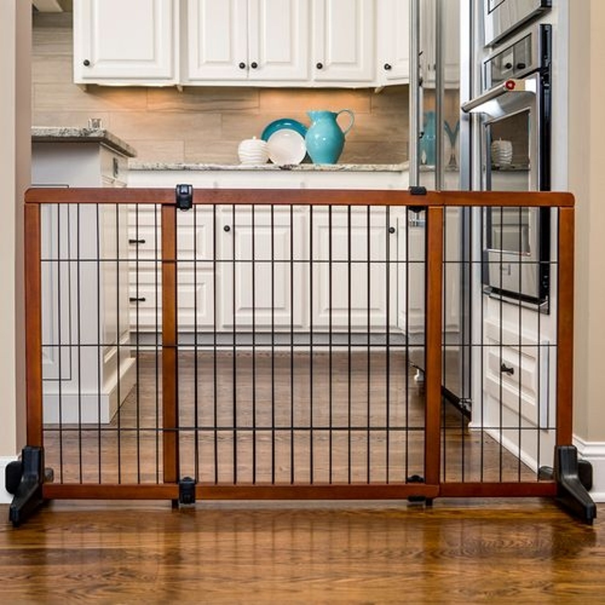 Carlson Pet Freestanding Extra Tall Wood Pet Gate