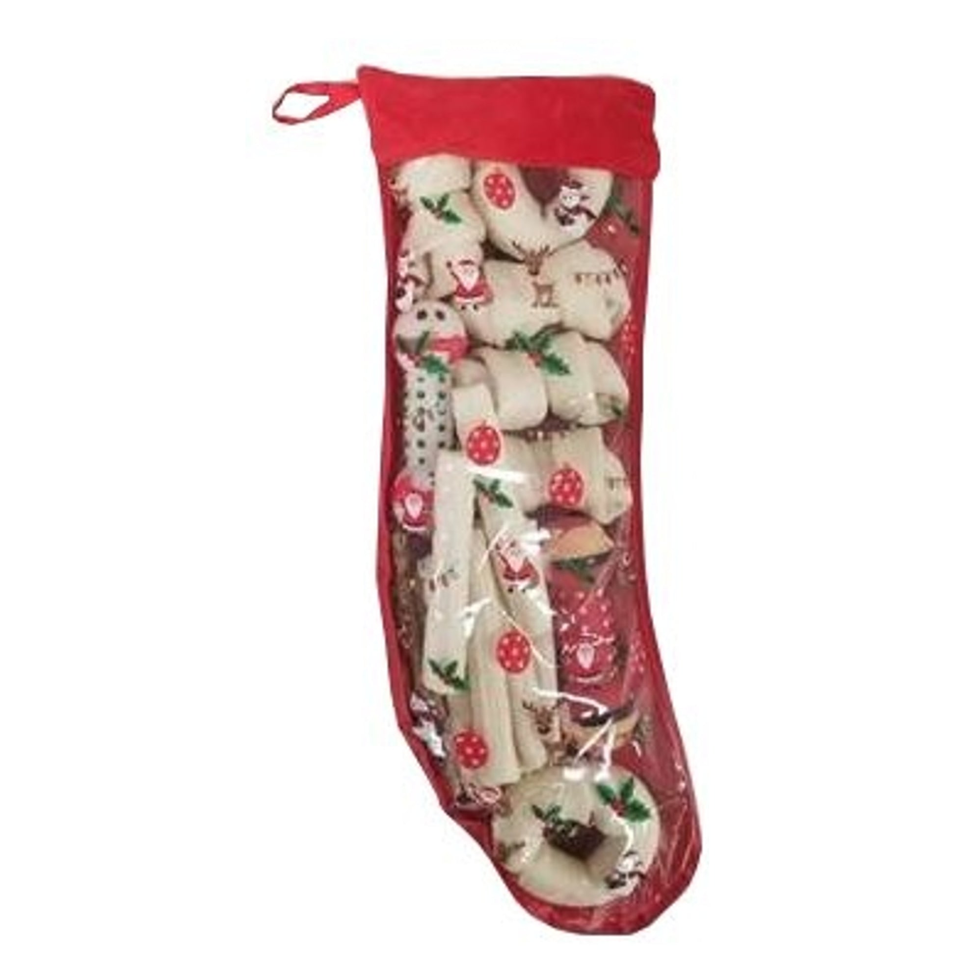 Holiday Rawhide Large Felt Stocking with Dog Treats