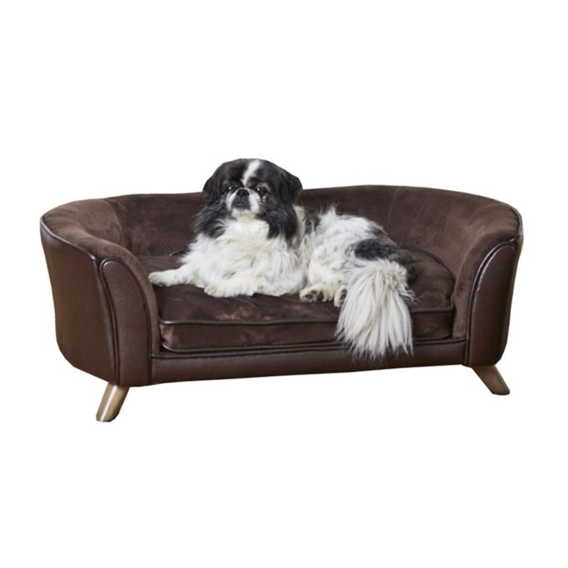 Enchanted Home Pet Paloma Pebble Brown Pet Sofa