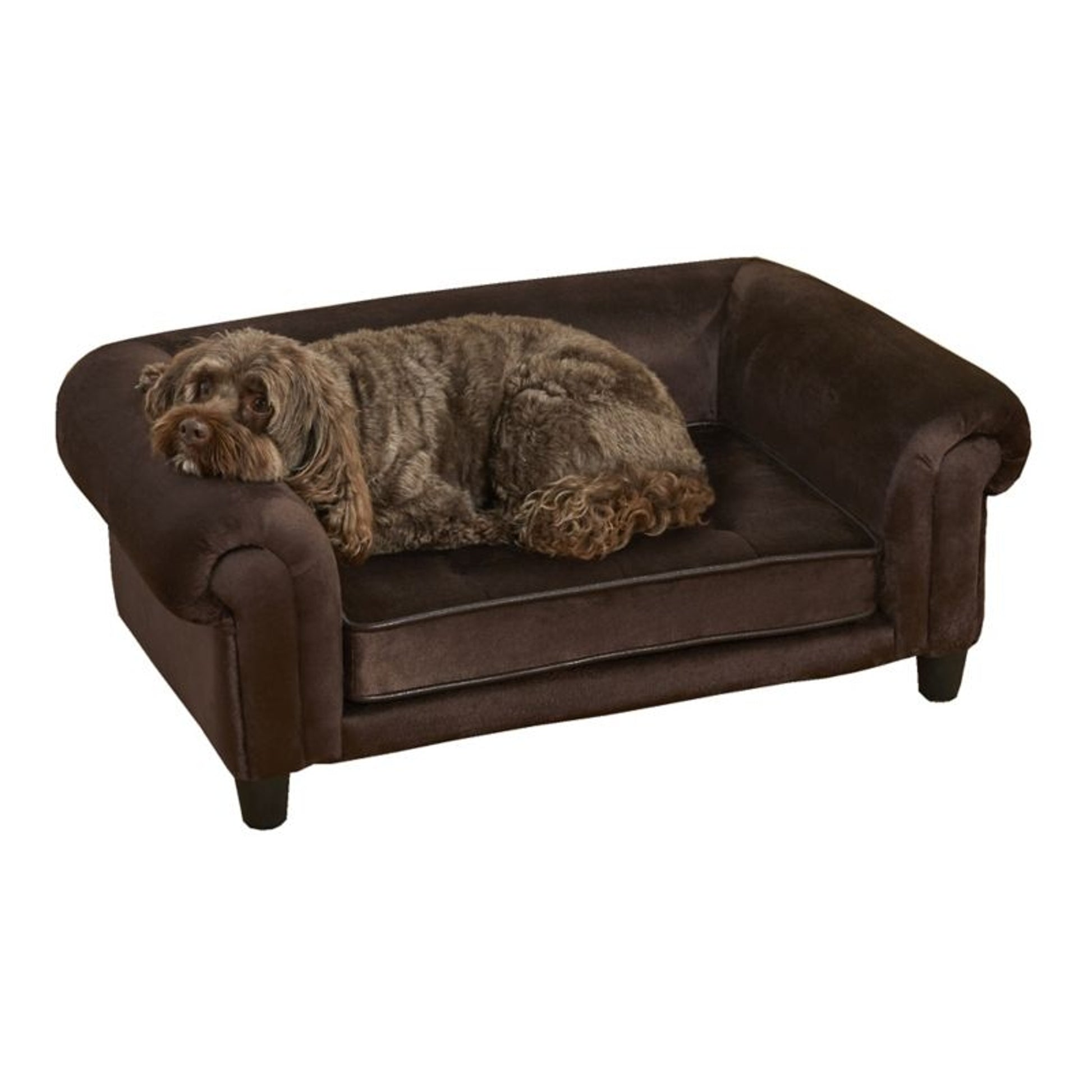 Enchanted Home Pet Chester Brown Pet Sofa
