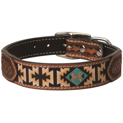 Weaver Painted Aztec Dog Collar
