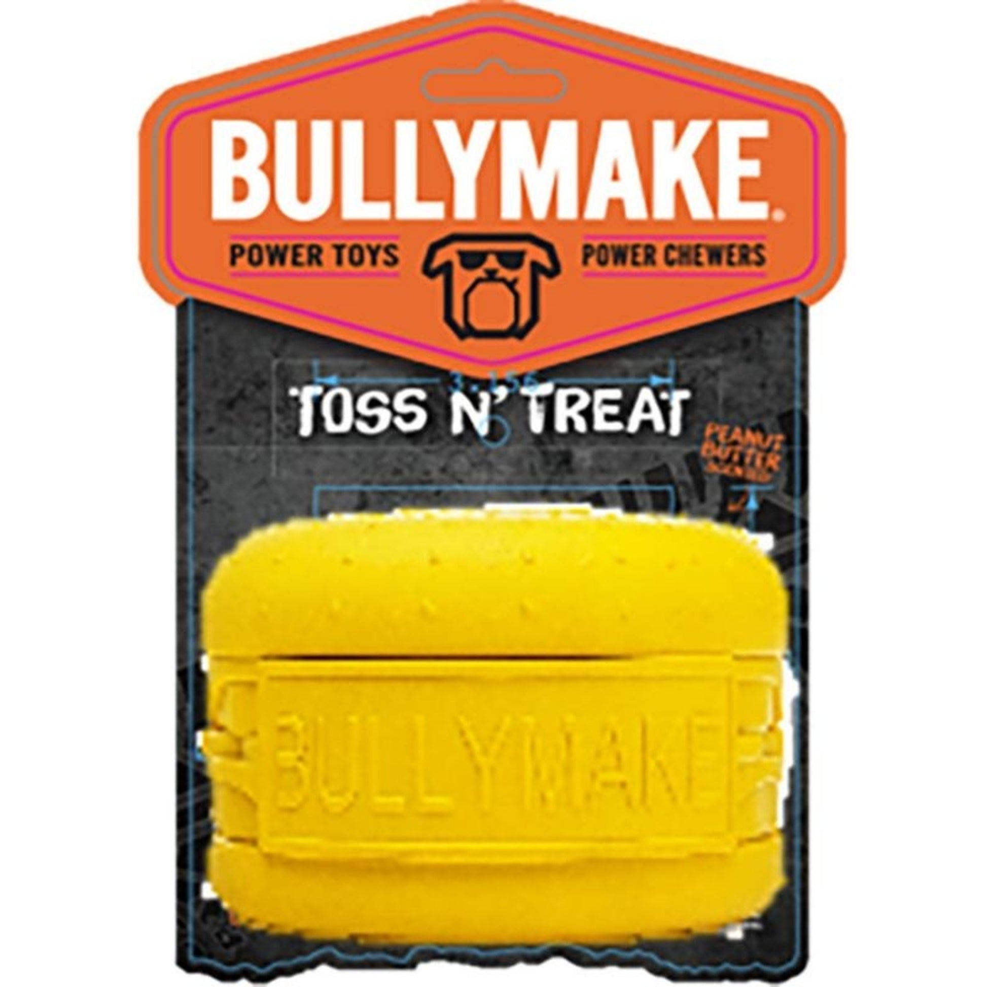 Bullymake Toss Nft Treat Cheeseburger Rubber Toy