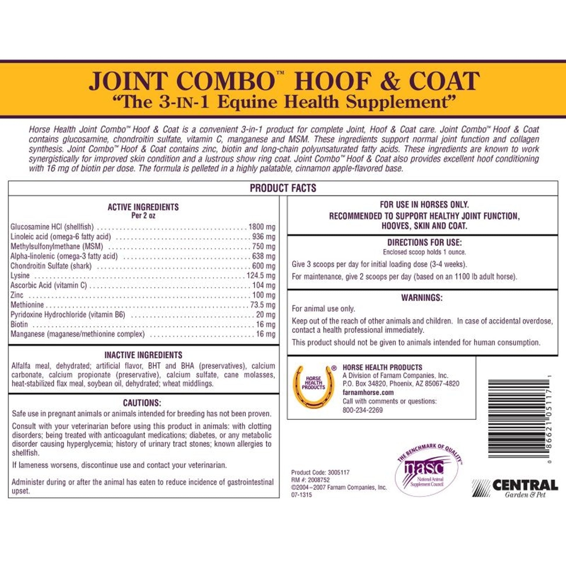 Horse Health Joint Combo Hoof & Coat