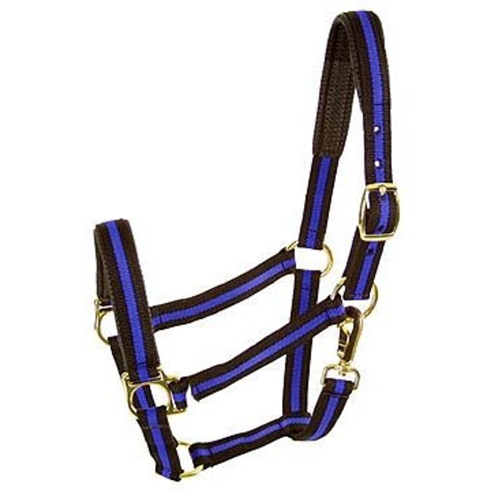 Padded No Rub Striped Poly Halter