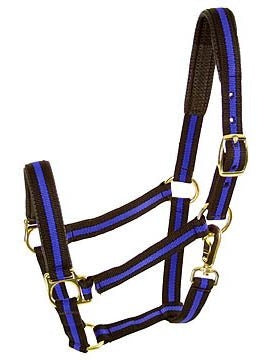 Padded No Rub Striped Poly Halter