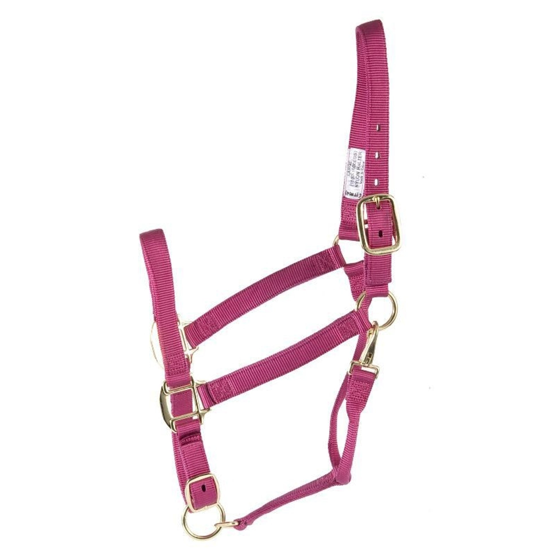 Deluxe 3-Ply Adjustable Nylon Halter with Snap