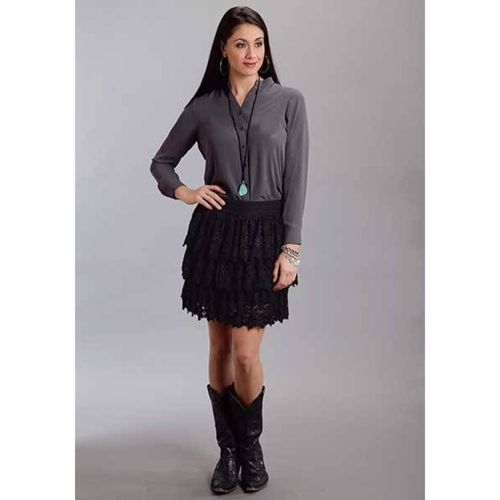 Stetson Ladies Fall lll 3 Tier Lace Skirt