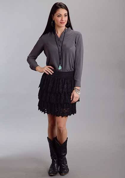 Stetson Ladies Fall lll 3 Tier Lace Skirt