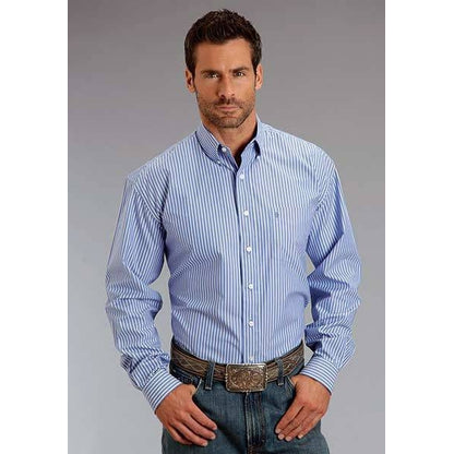 Mens Candy Stripe LS Snap Shirt